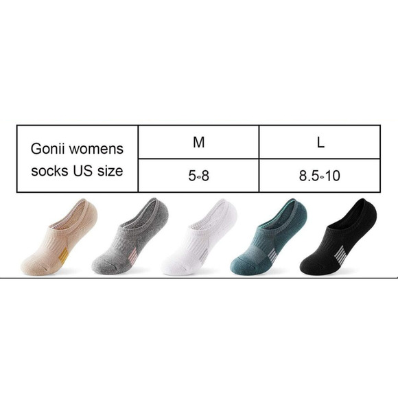 Gonii No Show Socks Athletic Ankle Socks Women Size 8.5-10 Neutral Colors NEW - Picture 5 of 5